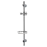 PULSE Showerspas 1010 Adjustable Slide Bar For Handshower with Wire Soap Basket [並行輸入品]