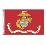 Annin Flagmakers 439003 12 in. x 18 in. Nylon-Glo Flag - U.S. Marine Corps