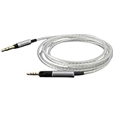 Sennheiser HD598se HD558 HD518 HD599 HD595 HD579 HD569イヤホン 交換用 ン ヘッドホンケーブル ヘッドホン延長ケーブル ライン ヘッドホンアクセサリー (シルバー)