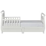 Dream On Me Toddler Bed with Storage Drawer - White [並行輸入品]