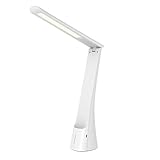 オーム電機 LEDデスクライト USB充電式 ホワイト DS-LD24AG-W