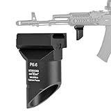 良品武品 20mmレール 対応 AK フォアグリップ 5KU Zenitタイプ PK-6 ショート バーティカルグリップ ハンドストップ アルミCNC BK ブラック