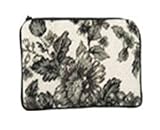 123 Creations C535CC-4.5x7 in. A-Toile-Black Needlepoint Cosmetic Case