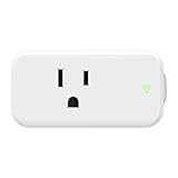 ミニスマートソケット スマートプラグ WiFiスマートスイッチ、あなたの電気機器をどこからでもコントロールし、タイミング機能、Alexa Echo/ Google Home対応 、負荷電流 - 最大1