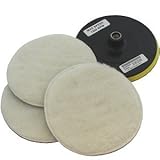 7" POLISHER/BUFFER SOFT WOOL BONNET & PAD with HOOK & LOOP for POLISHING/BUFFING [並行輸入品]