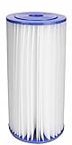 EcoPure EPW4P Pleated Whole Home Replacement Water Filter - Universal Fit - Fits Most Major Brand Sy