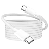 Quntis USB Type C 充電ケーブル PD対応 60W 急速充電 タイプC ケーブル 高耐久ナイロン iPhone 15、MacBook Pro、Matebook、iPad、Xperia、Samsung Galaxy、Sony、Pixel等USB-C機種対応 (1m,White)