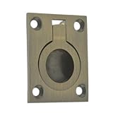 idh by St. Simons 25220-005 Professional Grade Quality Genuine Solid Brass Flush Ring Pull, Antique 
