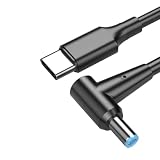 Type-C PDトリガーケーブル 電源プラグ 充電ケーブル USB-C入力からDC5.5*2.5mm電源 急速充電 PD充電ケーブル用ラップトップノートブック用 PVC 高耐久 頑丈 断線防止 PDC003 USB-C PD トリガーケーブル 12V 15V 20V USB Type C PD to DC 電源ケーブル (20V L字型)