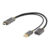 StarTech.com ディスプレイ変換ケーブル/HDMI 2.0 - DP1.2/30cm/4K60Hz/HDR