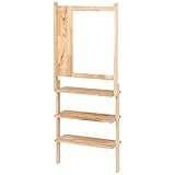 不二貿易 ミラーラック Natural Signature 幅65cm ナチュラル 37036