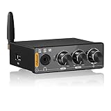 アップグレード版 Mini Bluetooth 5.0 ヘッドホンアンプ ステレオ レシーバー USB DAC プレーヤーCOAX/OPT D/A オーディオ コンバーター