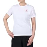 [ルコックスポルティフ] 半袖 Tシャツ 吸汗速乾 ストレッチ トレーニング ランニング レディース UVカット UPF15 WHT(新ロゴ) L