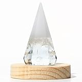 盛り塩 金櫻神社 神塩使用 交換不要 水晶入りクリスタル 日本製 高さ約5.2cm × 直径約2.3cm(底面) 玄関 トイレ 神棚 お祓い済塩使用 オルゴナイト 縁起物 おしゃれ 風水 木製台座付き