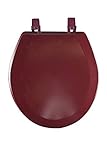 High Quality TOWDSTBU04 17-Inch Fantasia Standard Toilet Seat, Wood Burgundy