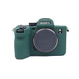 SIUTATDSH カメラカバー シリコンケース 適用 Sony ソニー A7IV A7M4 ILCE-7 Mark 4 シリコンカバー カメラケース 撮影ケース ライナーケース カメラホルダー、耐震・耐衝撃・便携·三脚設置でき、電池交換でき (グリーン)