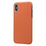 レイ・アウト iPhone XS ケース TPU 耐衝撃Light Carbon/カーボンオレンジ RF-P20CP3/CO