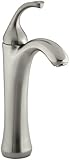 KOHLER K-10217-4-BN Forte Tall, Single Control Lavatory Faucet, Vibrant Brushed Nickel [並行輸入品]