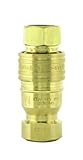T&S Brass AW-5C Water Appliance Connector with 1/2-Inch Npt Quick Disconnect, Stainless Steel by T&S