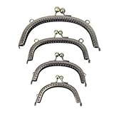 Bronze Arch Flower Purse Coin Bag Metal Frame Kiss Clasp Lock Clip DIY Crafts