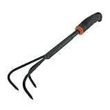 uxcell プラスチック製の滑り止めハンドルスチールガーデニングハンドツール