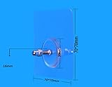 Rys 4 Piece粘着吸引フック、clear-ハンガー:安全保持Accessory for Windows、シャワー、浴室&キッチン 15x8cm