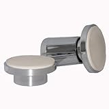 LASCO 03 – 5053調節可能なプラスチックEnds 1ペアシャワーロッドホルダー、クロムメッキ