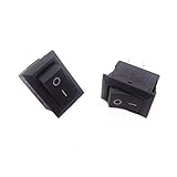 Goliton®　20X　ロッカースイッチ　　2つのトライオード　　15 * 10.5MM 　250VAC 3A　ブラック