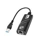 USB有線LANアダプター Switch 有線LAN 10/100/1000Mbps USB 3.0 to RJ45 互換 ネットワークアダプタ（ブラック ）