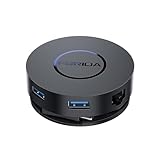 ミニUSB Cドッキングステーション デュアルHDMIモニター FORIDA USB CからUSBドックハブ ギガビットイーサネット100Wパワーデリバリー マイクロSDカードリーダー MacBook/Dell/HP/Lenovo ThinkPad/Surface用 (ブラック)