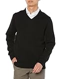 [Amazon Essentials] セーター Vネック メンズ ブラック XL