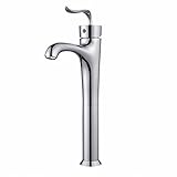 Kraus FVS-13800CH Coda Single Lever Vessel Bathroom Faucet, Chrome by Kraus