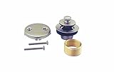 Westbrass D94K-01 Universal Brass Twist-and-Close Waste Trim Kit in Polished Brass [並行輸入品]