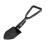 カーミリタリースタイルキャンプマルチユース折りたたみシャベルブラック