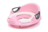 ピヨ(PIYO) 幼児用便座トレーニング ハンドル 子供用 トイレットトレーナー ソフトクッション 補助便座 (ピンク)