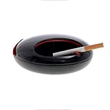 CXQ 行く灰皿カバー創造性ファッション大サイズの回転 (Color : Black)