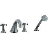 Cifial 246.645.620 Brookhaven Three-Piece Roman Tub Filler Trim, Satin Nickel [並行輸入品]
