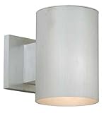 Vaxcel USA COOWD050SL 1 Light Medium Outdoor Wall Lamp Lighting Fixture in Aluminum, Glass by Vaxcel