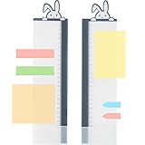 HIGHAWK メッセージ 動物 アクリル 透明ボード 付箋メモ 貼り付けボード 伝言板 パソコン便箋 かわいい パソコン用 オフィス 左右セット（ウサギ）