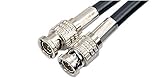 5.5CUHD 固定配線用 4K 12G/3G/HD-SDI対応 両端BNC付き同軸ケーブル 黒色 単線 L-5.5CUHD CANARE カナレ(100m)