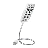 リタプロショップ® 28LED フレキシブル USBライト 角度調整 卓上ライト 照明 アーム スタンドライト 読書灯 ブックライト (ホワイト)