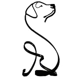 犬の置物 インテリア 庭 おしゃれ 雑貨 ワイヤーアート かわいい犬 オブジェ (ラブラドール)