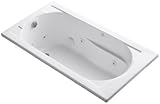 KOHLER K-1357-H-0 Devonshire 5-Foot Whirlpool, White [並行輸入品]