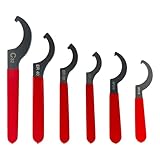 AeKeatDa 6 個調整可能レンチ スパナ フック レンチ ツール コイルオーバー レンチ セット C32/ER40/ER32/ER25/APU16/APU13