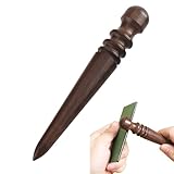 FineGood コバ磨き 黒檀製 レザークラフト レザースティック レザースティック ヘリ磨き 革磨き レザースティック 光沢 専用 工具 檀木 製 仕上げ 革手芸 革細工 革工芸道具 道具 天然 重くて 硬い