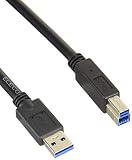 エレコム USBケーブル 【B】 USB3.0 (USB A オス to USB B オス) RoHS指令準拠 3m ブラック USB3-AB30BK/RS