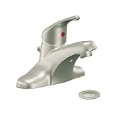 Cleveland洗面ca40712bn Cornerstone single-handleバスルーム蛇口with 50 / 50ポップアップ排水、つや消しニッケル
