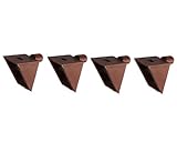 アイワ 棚ダボ 5φ穴用 5×7mm 平受 ネジ穴 ブラウン 4個入り AP-1457B