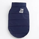 ペット服犬服秋冬 ベストダウンジャケット 防寒 洋服小型犬中型犬 無地コート かわいい フレンチブルドッグ 保温綿入れ 着脱簡単 暖かい 柔らかい 可愛い 小型犬 中型犬 大型犬 お散歩 服 （ネイビー）