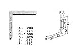 CRL亜鉛ダイキャストStormウィンドウコーナーkey- 1.500 "脚; .220 " width-のパッケージ20